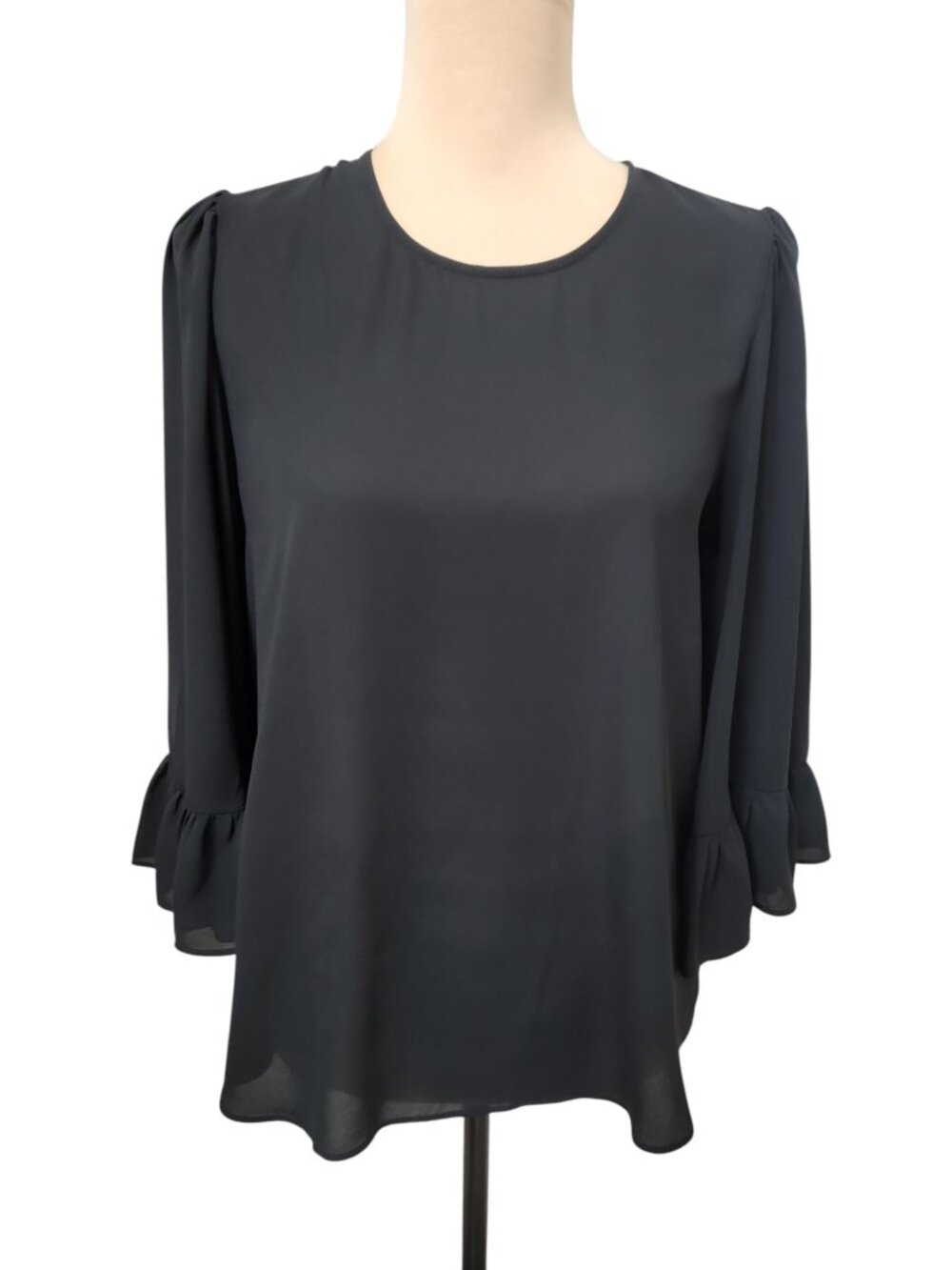 Express Size S Black 3/4 Bell Sleeve Blouse